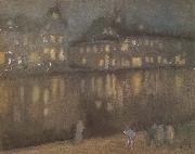 James Mcneill Whistler Grand Canal Amsterdam painting